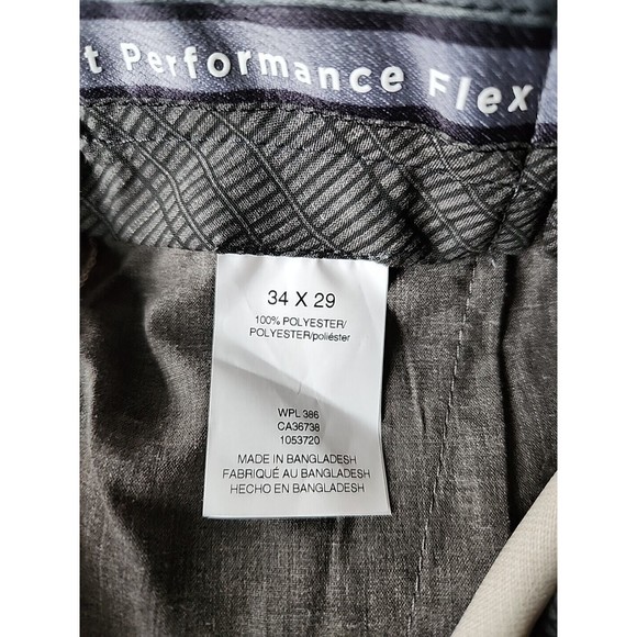 Haggar Cool Right Performance Flex Classic Fit Dress Pants Mens 34x29 Beige NEW - Picture 6 of 10